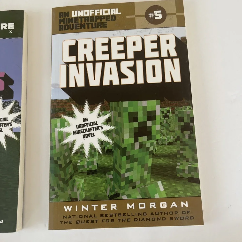 Minecraft Books An Official Unofficial Novel 5 Book Lot Creepers‎
